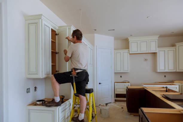 Kitchen island installation in Casselberry by JMT Kitchen Cabinet